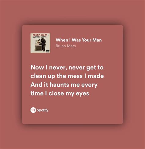 bruno mars - when i was your man videos lyrics